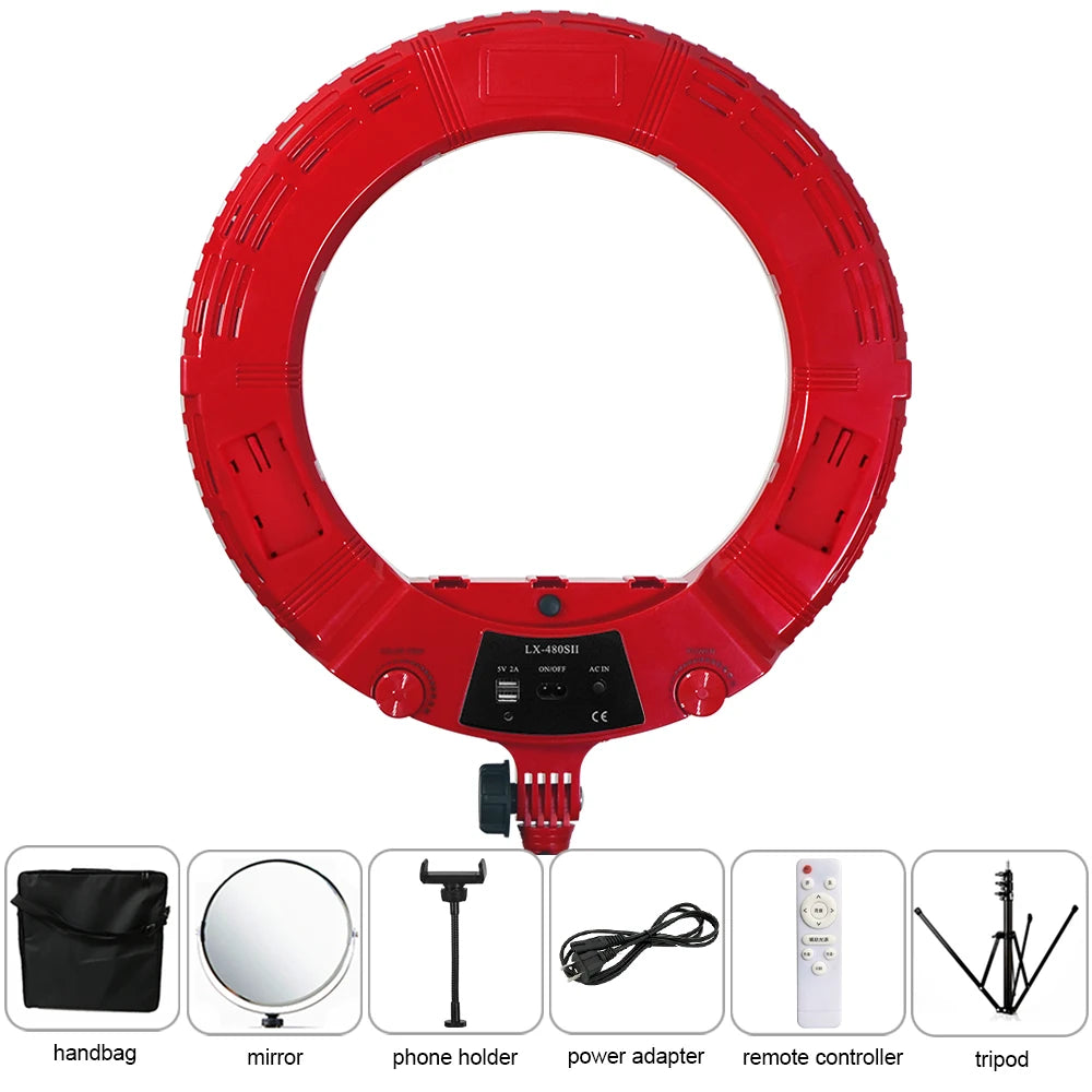 48W Ring Light Kit with Stand / Bi-Color Led Lamp for Makeup&Video