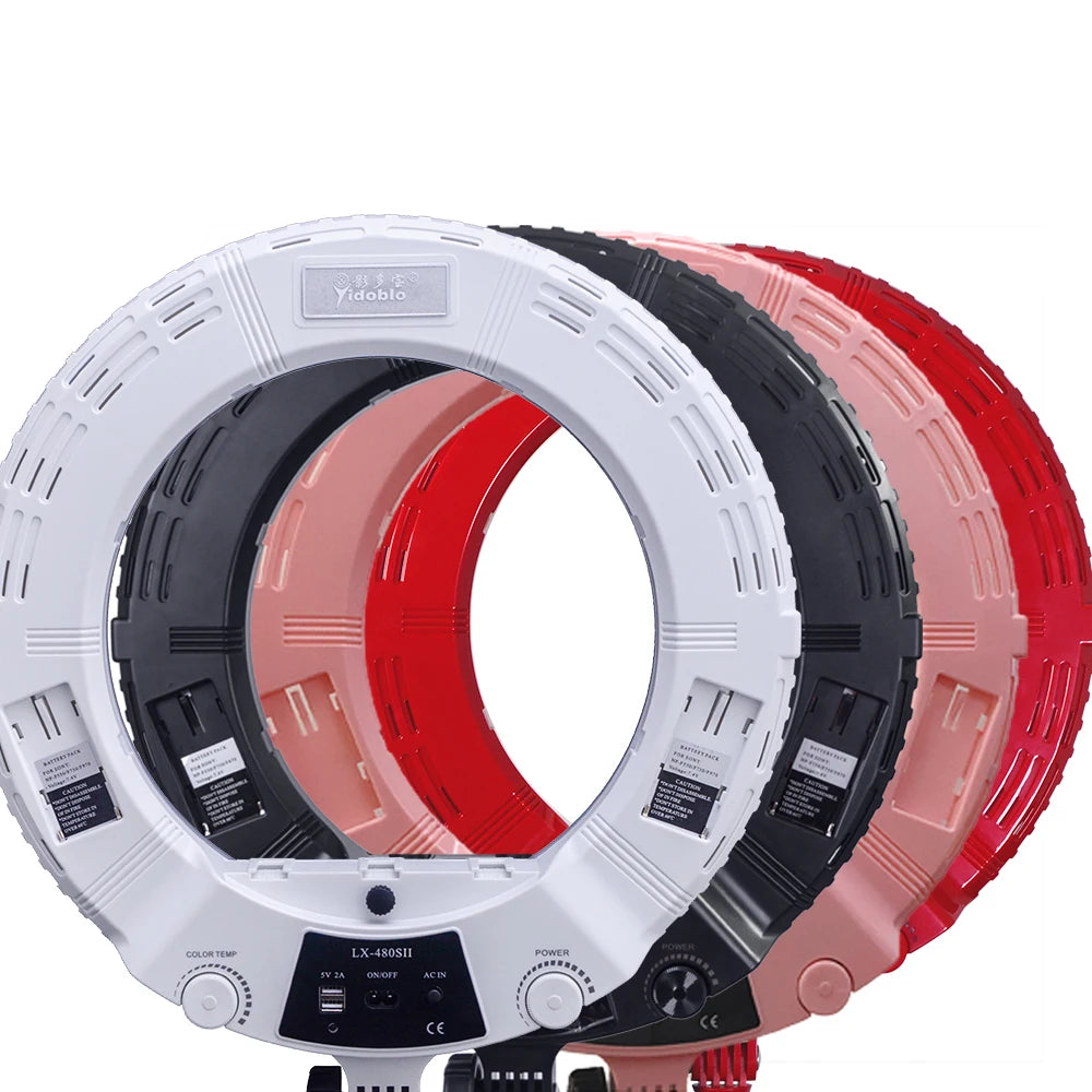 48W Ring Light Kit with Stand / Bi-Color Led Lamp for Makeup&Video