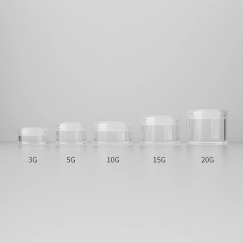 Refillable Travel Cosmetics Jars