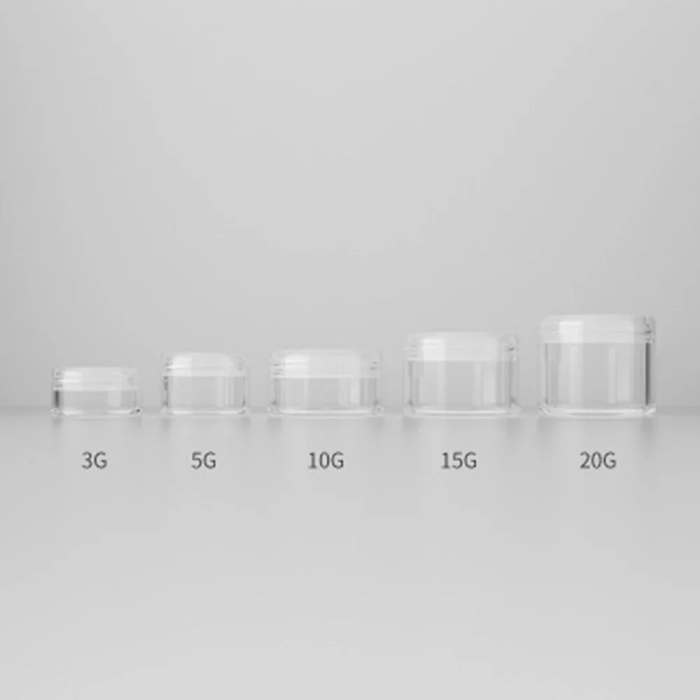 Refillable Travel Cosmetics Jars