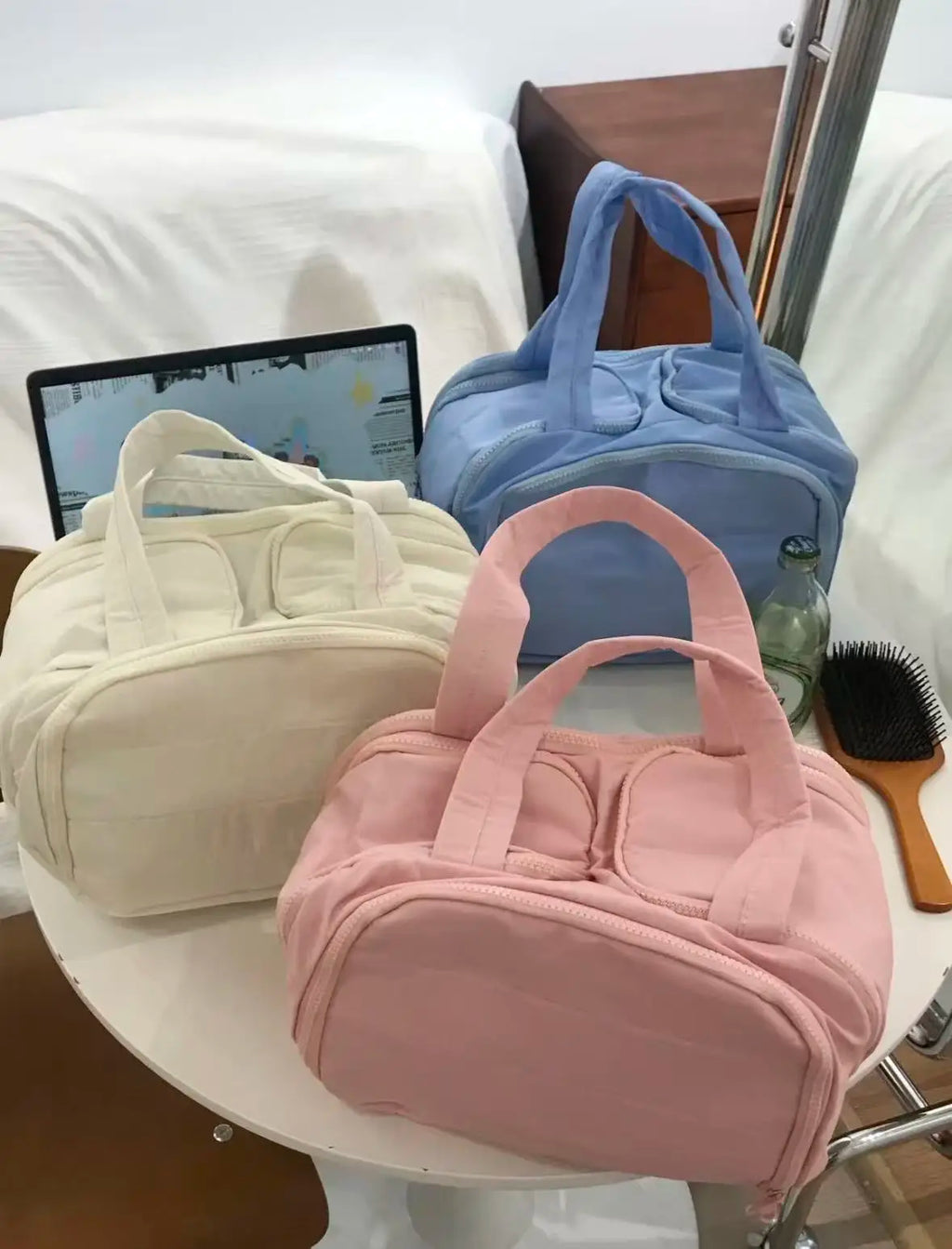 Multi-Compartment Makeup Bag