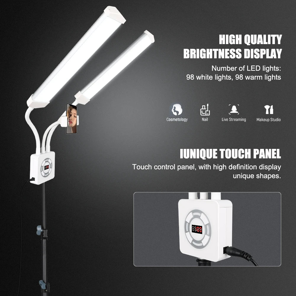 Led 40W Double Arm Beauty Ring Light with Tripod