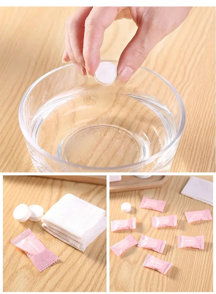 Portable Compressed Makeup Wipes