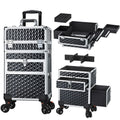 Professional Rolling Makeup Trolley Case with Wheels & Drawers