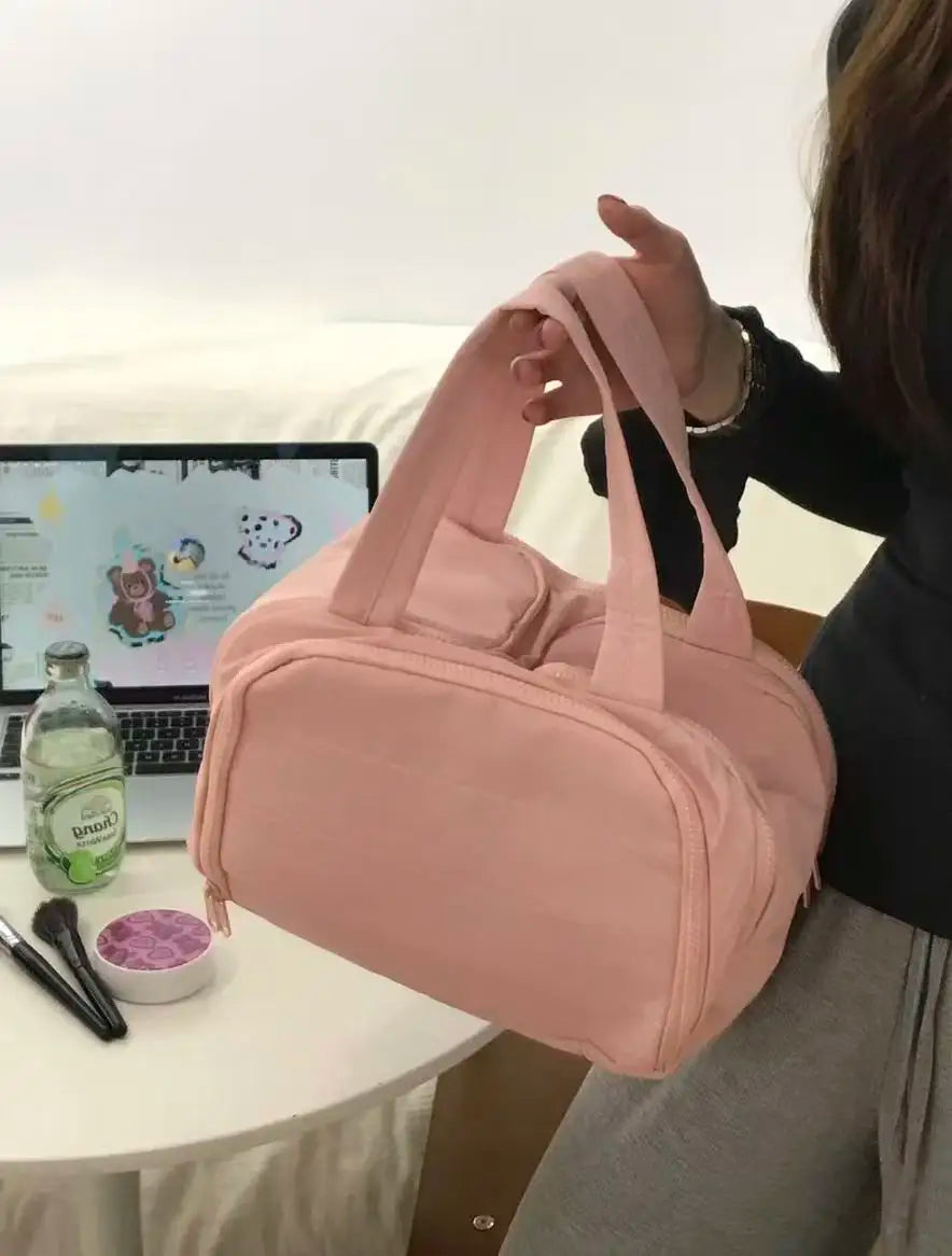 Multi-Compartment Makeup Bag