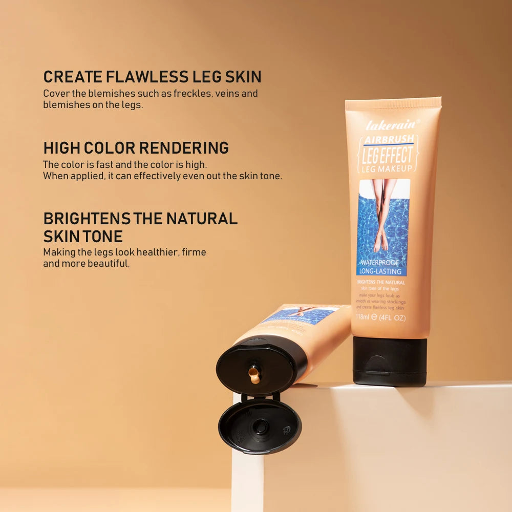 Leg Makeup Tanning Lotion / Waterproof Body Foundation for Even Skintone